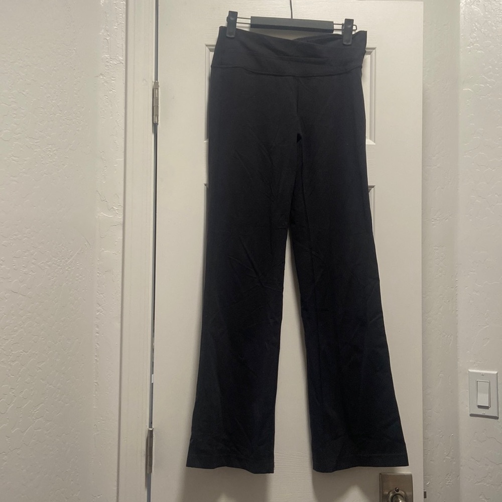 Low rise flare lulu pants
